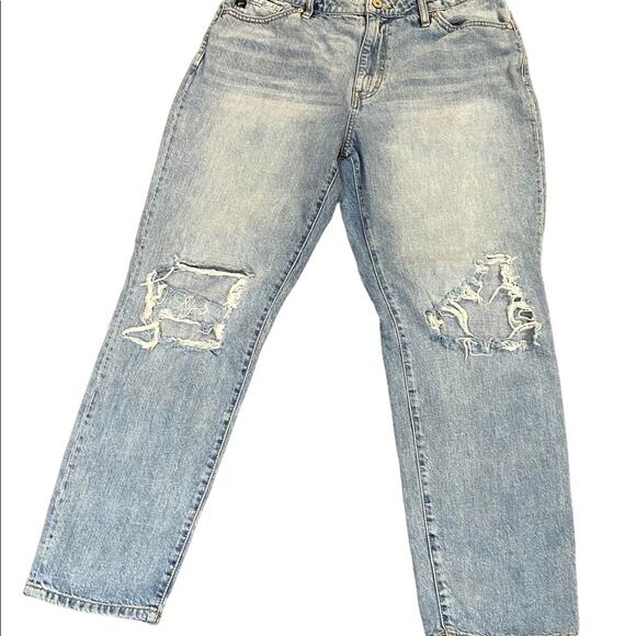 KanCan Destroyed 100% Denim Boyfriend Jeans in 11/29 - Picture 1 of 5